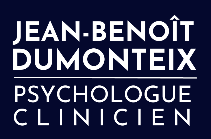 logo-jean-benoit-dumonteix Logo du psychologue clinicien Jean Benoit Dumonteix à Varzy. Ecriture blanche sur un fond bleu foncé